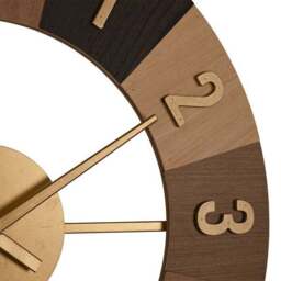 Hometime Sectioned Wood Round Wall Clock - thumbnail 2