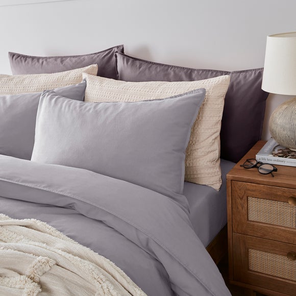 Soft Washed Recycled Cotton Standard Pillowcase Pair - image 1
