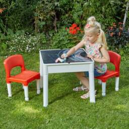Liberty House Kids 6 In 1 Activity Table And Two Chairs Set - thumbnail 5