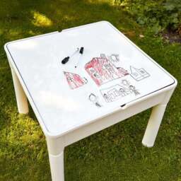 Liberty House Kids 6 In 1 Activity Table And Two Chairs Set - thumbnail 3