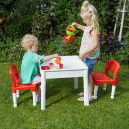Liberty House Kids 6 In 1 Activity Table And Two Chairs Set - thumbnail 4