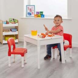Liberty House Kids 6 In 1 Activity Table And Two Chairs Set - thumbnail 2