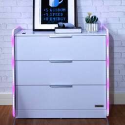 X Rocker Electra Chest of 3 Drawers with LED Lights - thumbnail 4