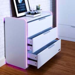 X Rocker Electra Chest of 3 Drawers with LED Lights - thumbnail 6