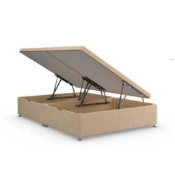 Luxury Side Ottoman Bed Frame, Tweed - thumbnail 5