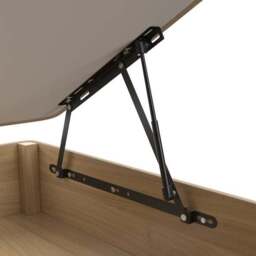 Luxury Side Ottoman Bed Frame, Tweed - thumbnail 4