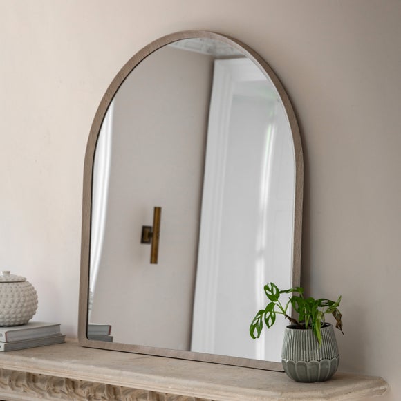 Cedar and Sage Mesa Arched Overmantel Mirror - image 1