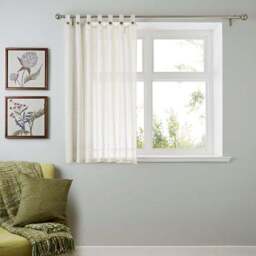 Marley Linen Tab Top Voile Panel - thumbnail 5