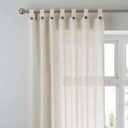 Marley Linen Tab Top Voile Panel - thumbnail 1