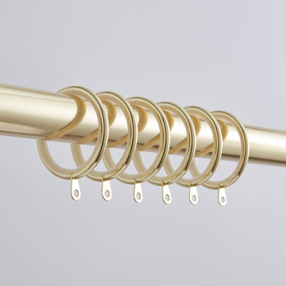 Pack of 12 Lined Curtain Rings - image 1