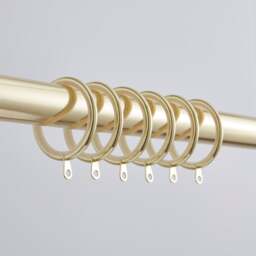 Pack of 12 Lined Curtain Rings - thumbnail 1