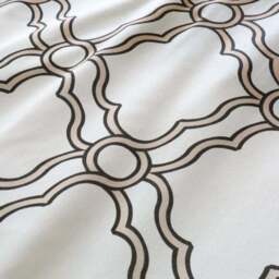 Hudson Trellis 100% Cotton Duvet Cover & Pillowcase Set - thumbnail 3
