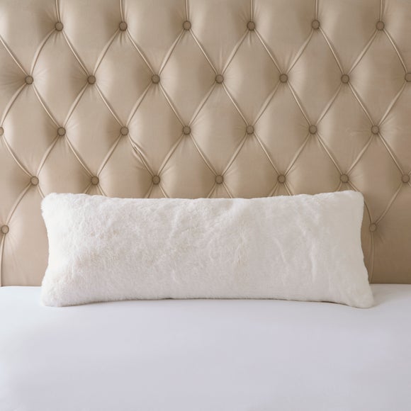 Dorma Purity Faux Fur Boudoir Cushion - image 1