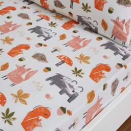 Pack of 2 Woodland Adventure 100% Cotton Fitted Bed Sheets - thumbnail 1