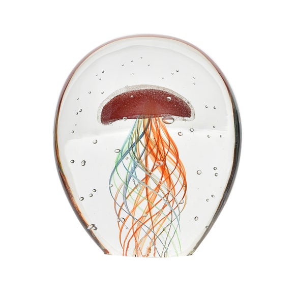Objets d'Art Multicoloured Glass Jellyfish Ornament - image 1