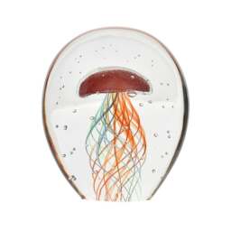 Objets d'Art Multicoloured Glass Jellyfish Ornament - thumbnail 1