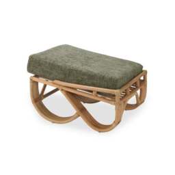 Desser Pretzel Rattan Footstool - thumbnail 2