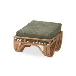 Desser Pretzel Rattan Footstool - thumbnail 3