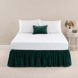 Clara Cotton Velvet Frilled Valance - thumbnail 1