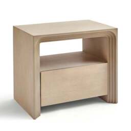 Romy Wide 1 Drawer Bedside Table, Mango Wood - thumbnail 5