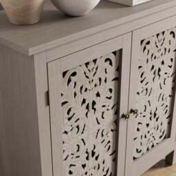 Eden Small Sideboard, Grey Washed - thumbnail 4