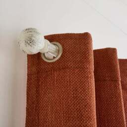 Vintage Floral Extendable Metal Curtain Pole - thumbnail 4