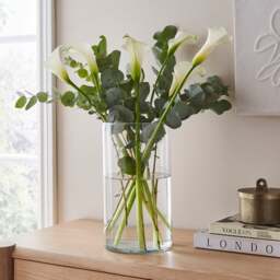 Cylinder Glass Vase, 29cm - thumbnail 1