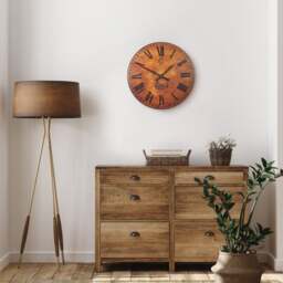 French Wine Chateau Wall Clock