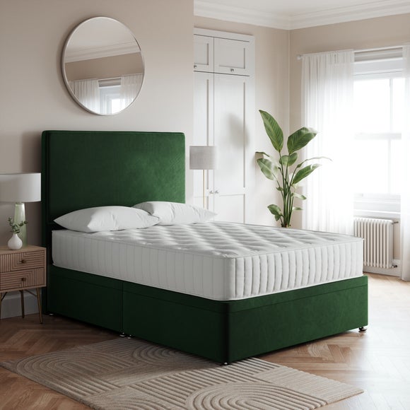 Luxury Side Ottoman Bed Frame, Velvet - image 1
