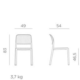 Nardi Step 2 Seater Bistro Set - thumbnail 6