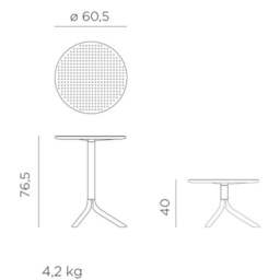 Nardi Step 2 Seater Bistro Set - thumbnail 4