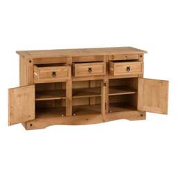 Corona Large Sideboard, Pine - thumbnail 4