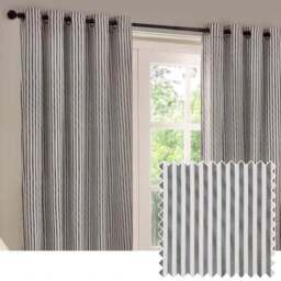 Yard Hebden Striped Eyelet Curtains (Blackout Available) - thumbnail 4