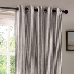 Yard Hebden Striped Eyelet Curtains (Blackout Available) - thumbnail 1