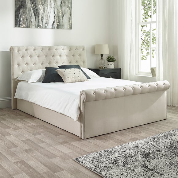 Chesterfield Linen Ottoman Bed Frame - image 1