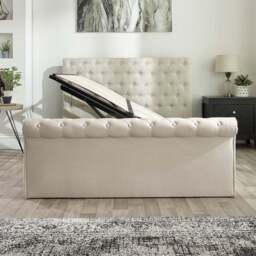 Chesterfield Linen Ottoman Bed Frame - thumbnail 6