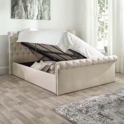 Chesterfield Linen Ottoman Bed Frame - thumbnail 2