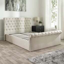 Chesterfield Linen Ottoman Bed Frame - thumbnail 3