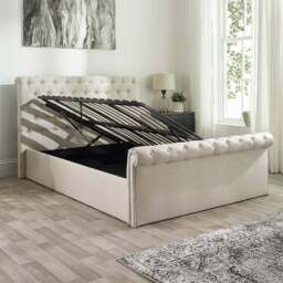 Chesterfield Linen Ottoman Bed Frame - thumbnail 4