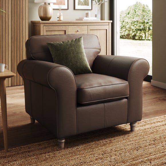 Flori Classic Leather Armchair - image 1