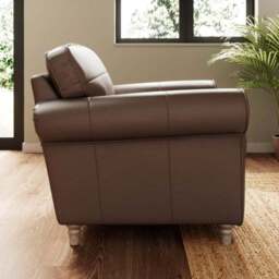 Flori Classic Leather Armchair - thumbnail 2