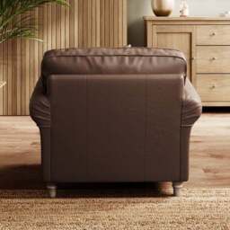 Flori Classic Leather Armchair - thumbnail 3