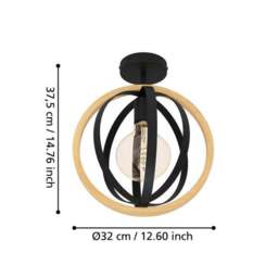 EGLO Basildon Modern Ceiling Light - thumbnail 4