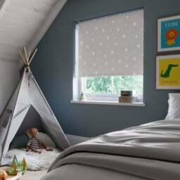 Night Glow in the Dark Flame Retardant Blackout Made to Measure Roller Blind - thumbnail 3
