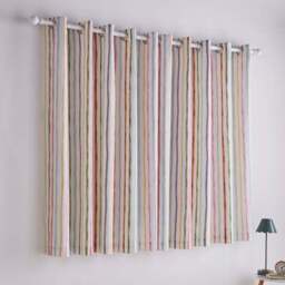 Jungle Friends Striped Blackout Eyelet Curtains - thumbnail 4