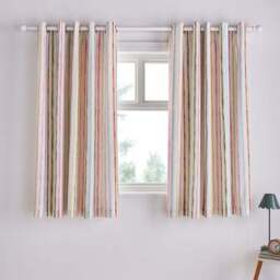 Jungle Friends Striped Blackout Eyelet Curtains - thumbnail 2