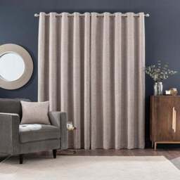 Textured Chenille Eyelet Curtains - thumbnail 4