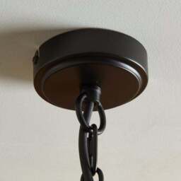 Riley Ribbed Industrial Adjustable Pendant Light - thumbnail 4