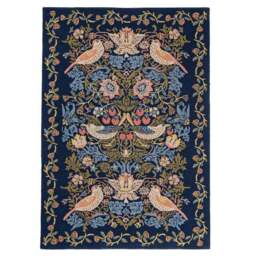 William Morris At Home Strawberry Thief Wool Rug - thumbnail 5