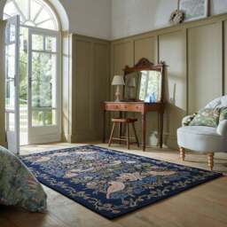 William Morris At Home Strawberry Thief Wool Rug - thumbnail 1